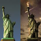 "Statue of Liberty" - vorher und nachher