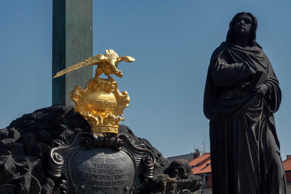 Statue, ponte Carlo di Praga