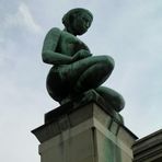 Statue von Alain fotografiert