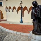 Statue von Francesco Grimaldi am Fürstenpalast Monaco