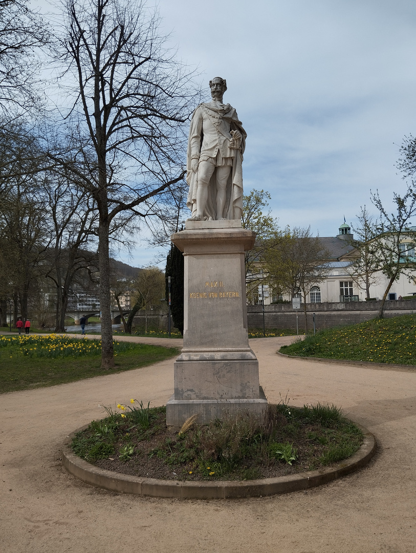 Statue von Max II. König von Bayern in Bad Kissingen 