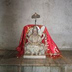 Statue von Narasimha in einem Tempel in Sarahan