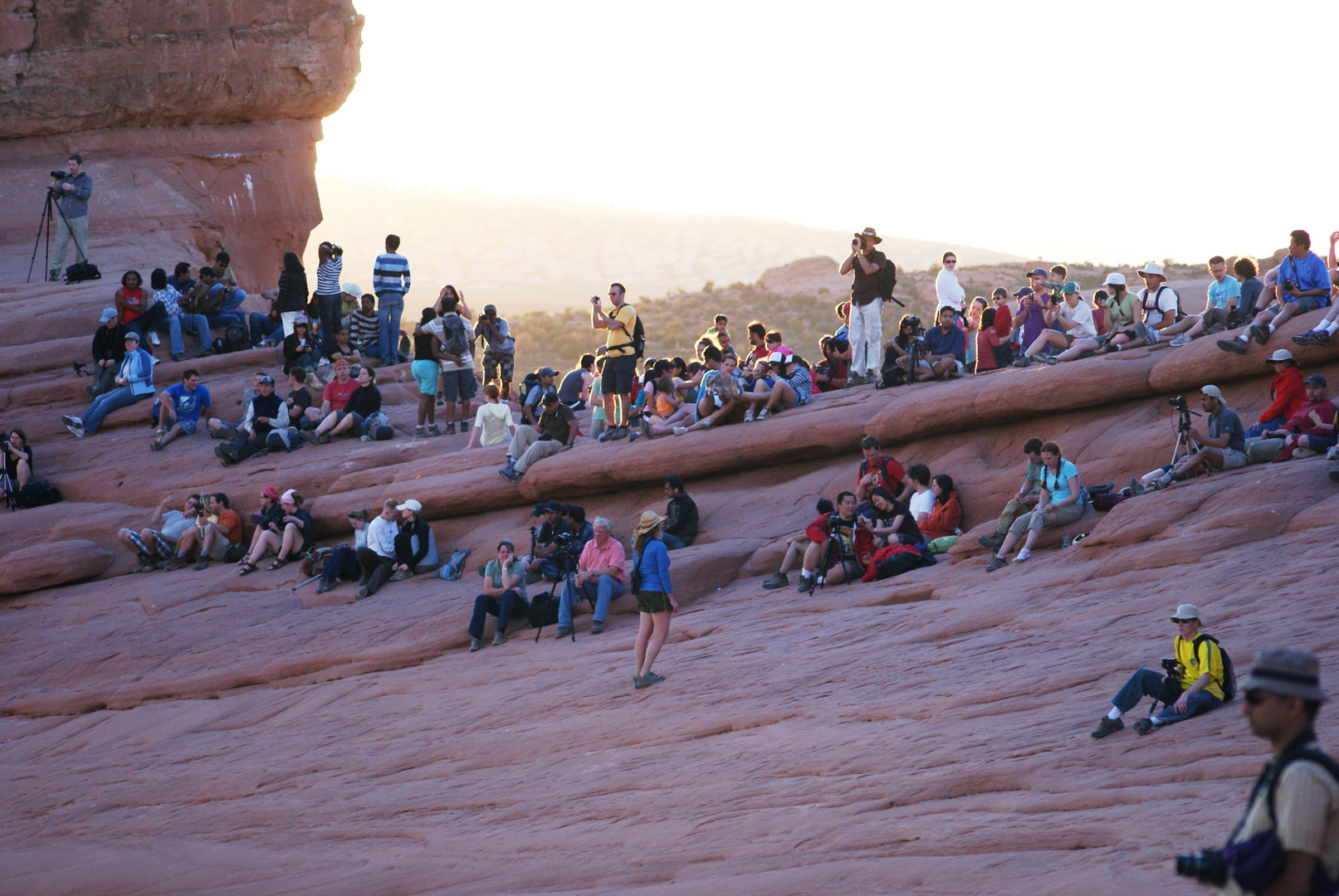 Stau am Delicate Arch