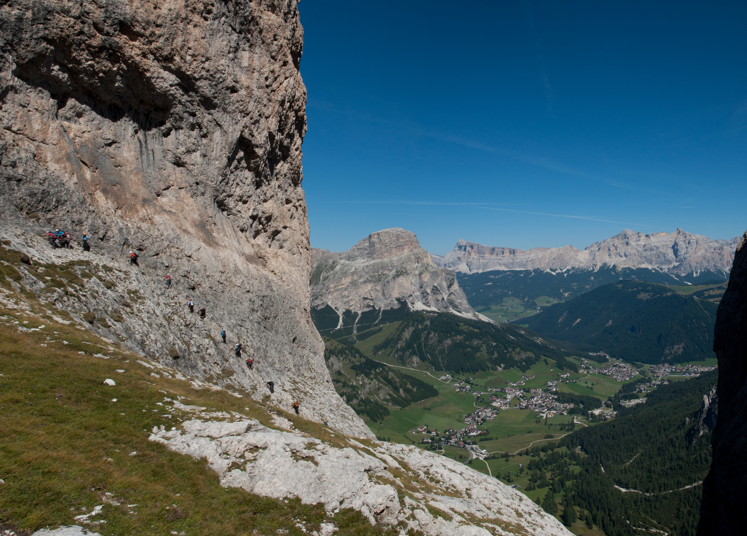 Stau auf dem Piscadu-Klettersteig