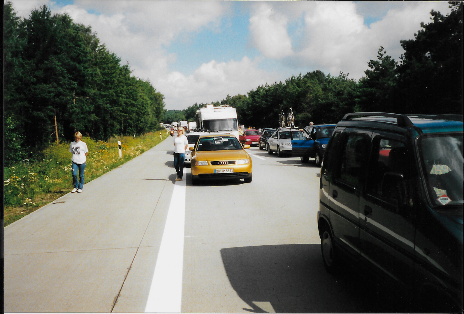 Stau auf der Autobahn...