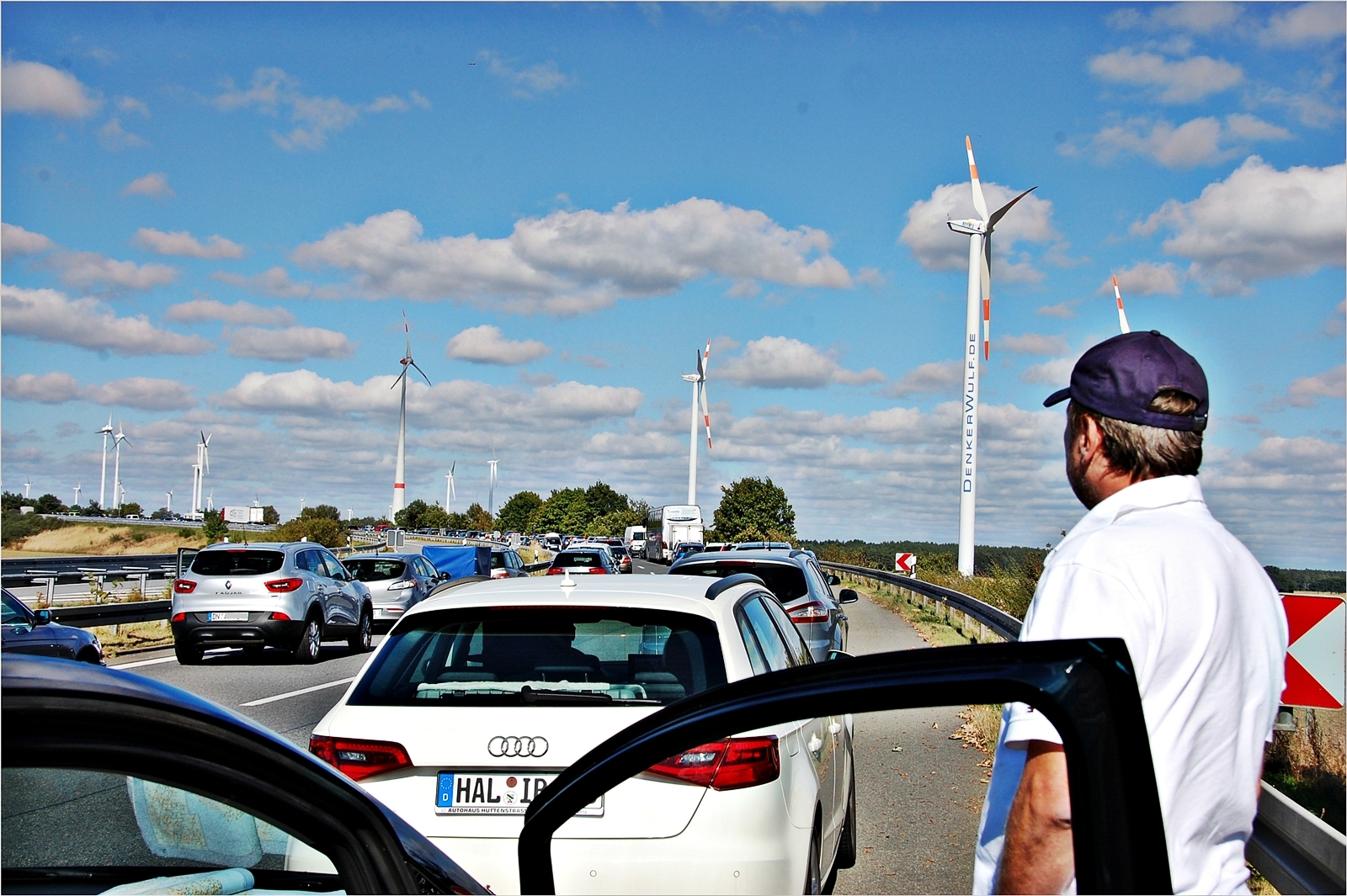 Stau auf der Autobahn