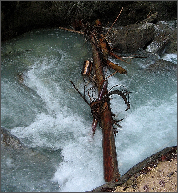 Stau in der Partnachklamm