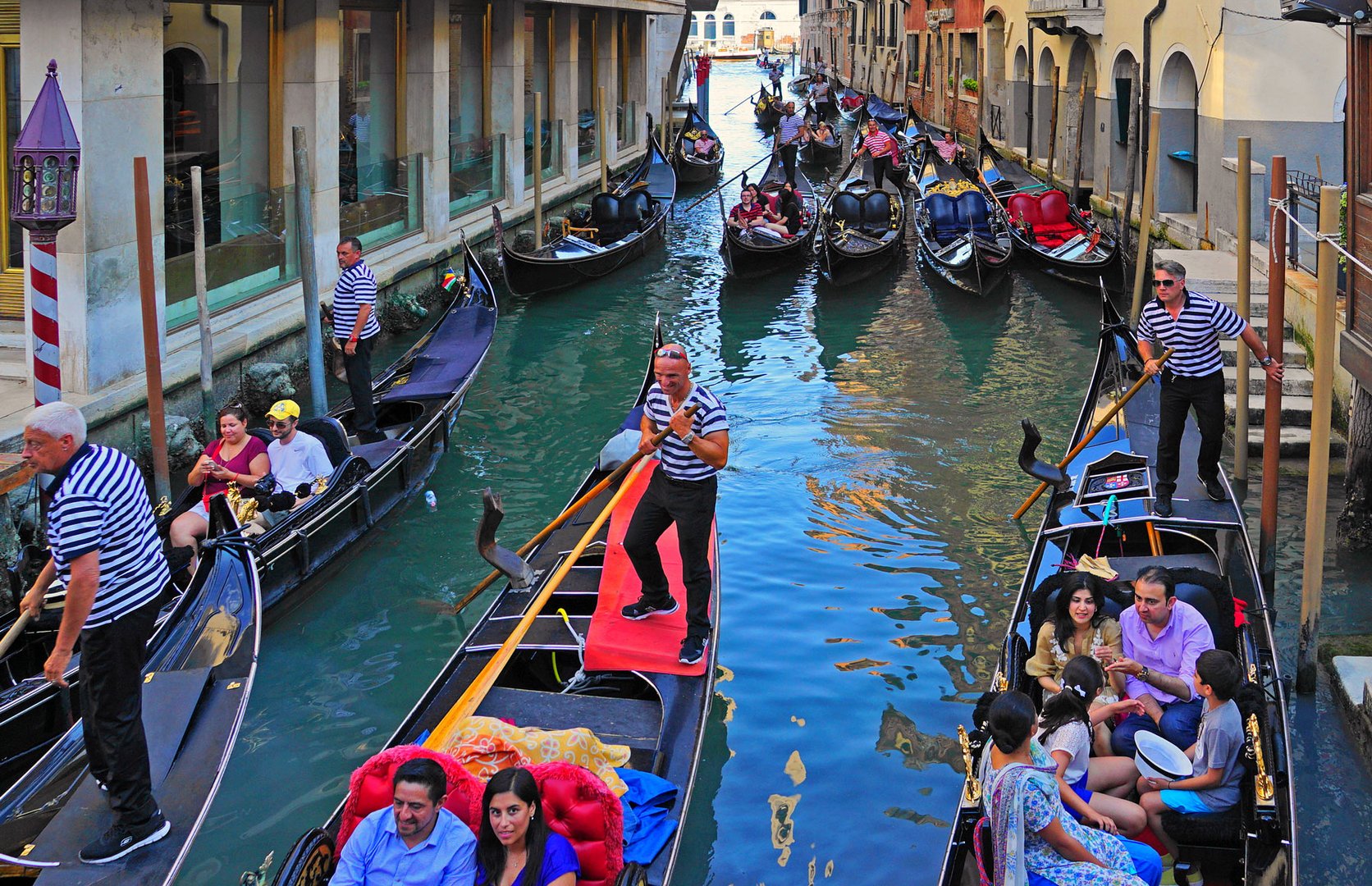 Stau in Venedig