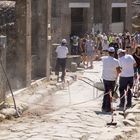 Stau und Umleitung wegen "Straßenfeger in Pompeji"