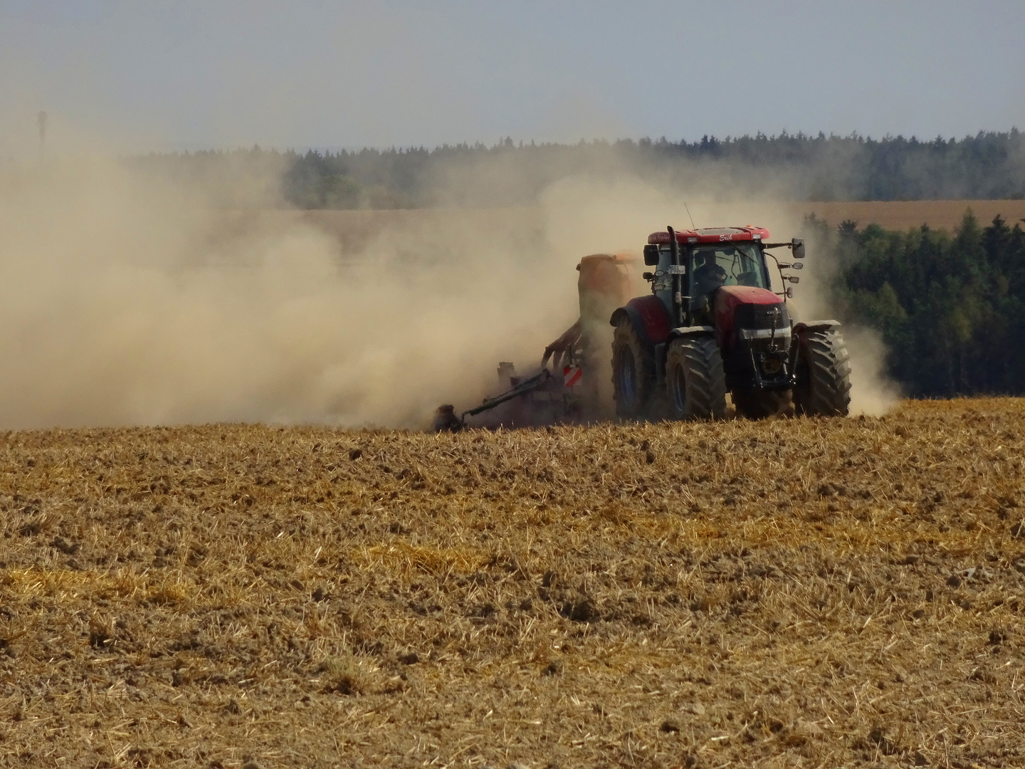 Staub auf den Feldern