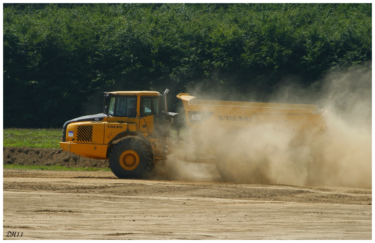 staubige Baustelle