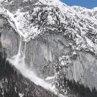 Staublawine am Wettersteinmassiv