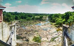 Staudamm Udawalawe-Nationalpark Sri Lanka