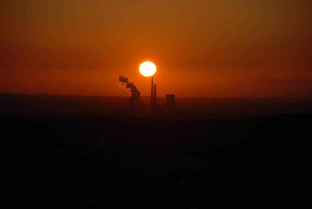 Staudinger im Sonnenuntergang