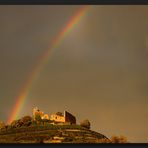Staufener Burg mit Regenbogen, drittes Bild