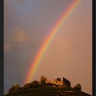 Staufener Burg mit Regenbogen, erstes Bild