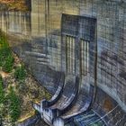 Staumauer der Okertalsperre bei Niedrigwasser