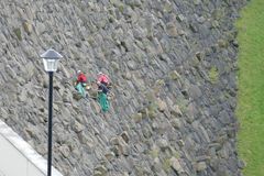 Staumauer der Talsperre Saidenbach.