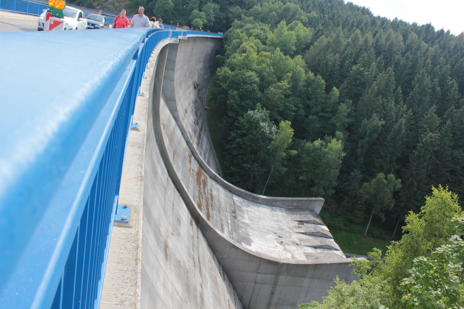 Staumauer Talsperre Pöhl im Vogtland