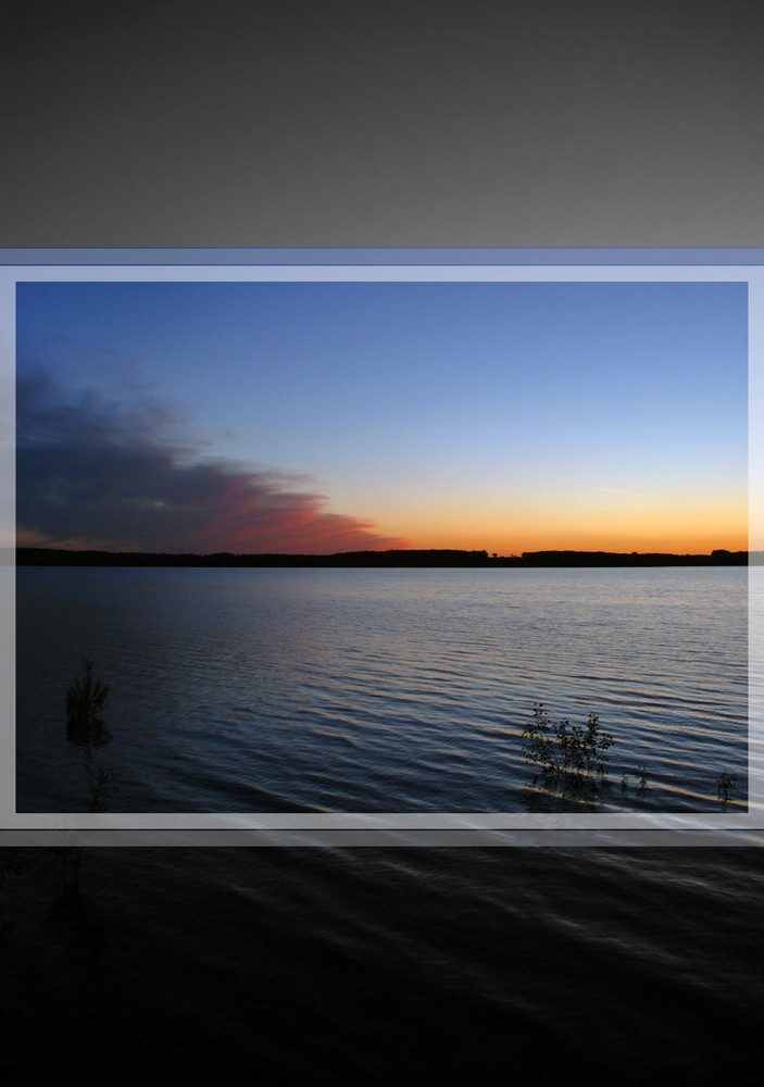 Stausee am Abend