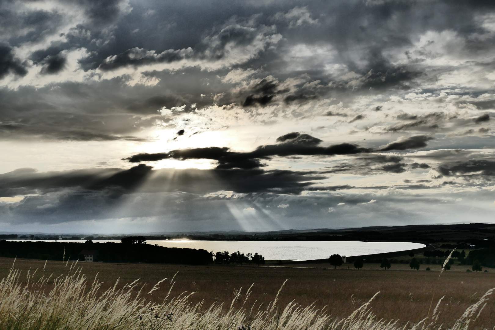 Stausee bei Kelbra in Thüringen