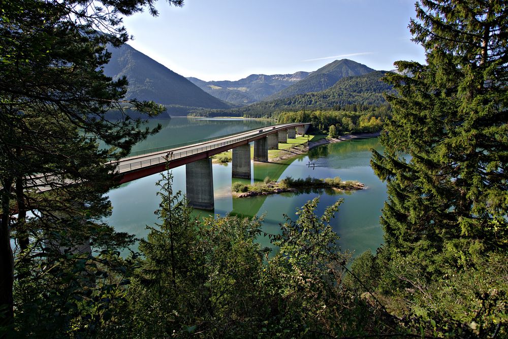 Stausee Brücke 