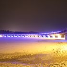 Stausee Brücke Völkermarkt bei Nacht