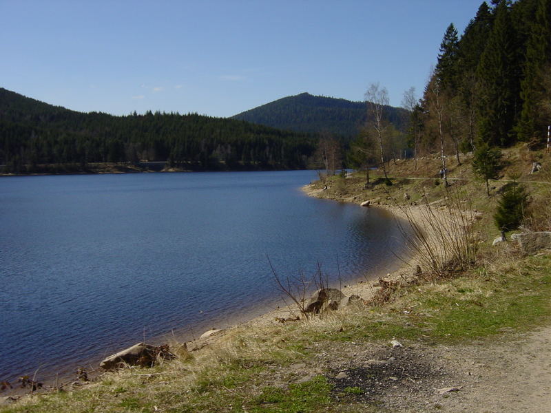 Stausee der Schwarzbachtalsperre