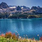 Stausee Fedaia mit Marmolada.