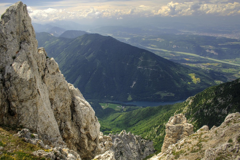 Stausee Freibach von oben