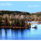 stausee-idyll mit etwas nachhilfe am Himmel