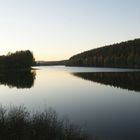 Stausee in der Dämmerung