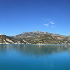 Stausee Lac de Castillon nahe Castellane im Septem