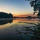 Stausee Losheim kurz vor Sonnenaufgang