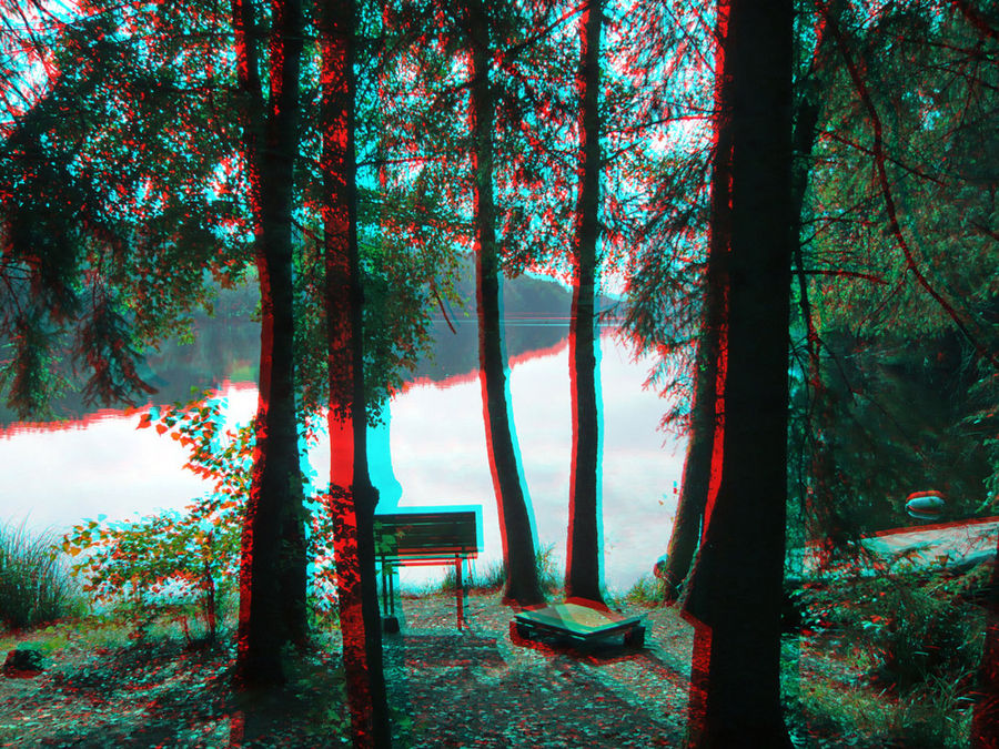 Stausee Oberilzmühle (3D ROT/GRÜN-Brille)