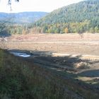 Stausee trocken gelegt