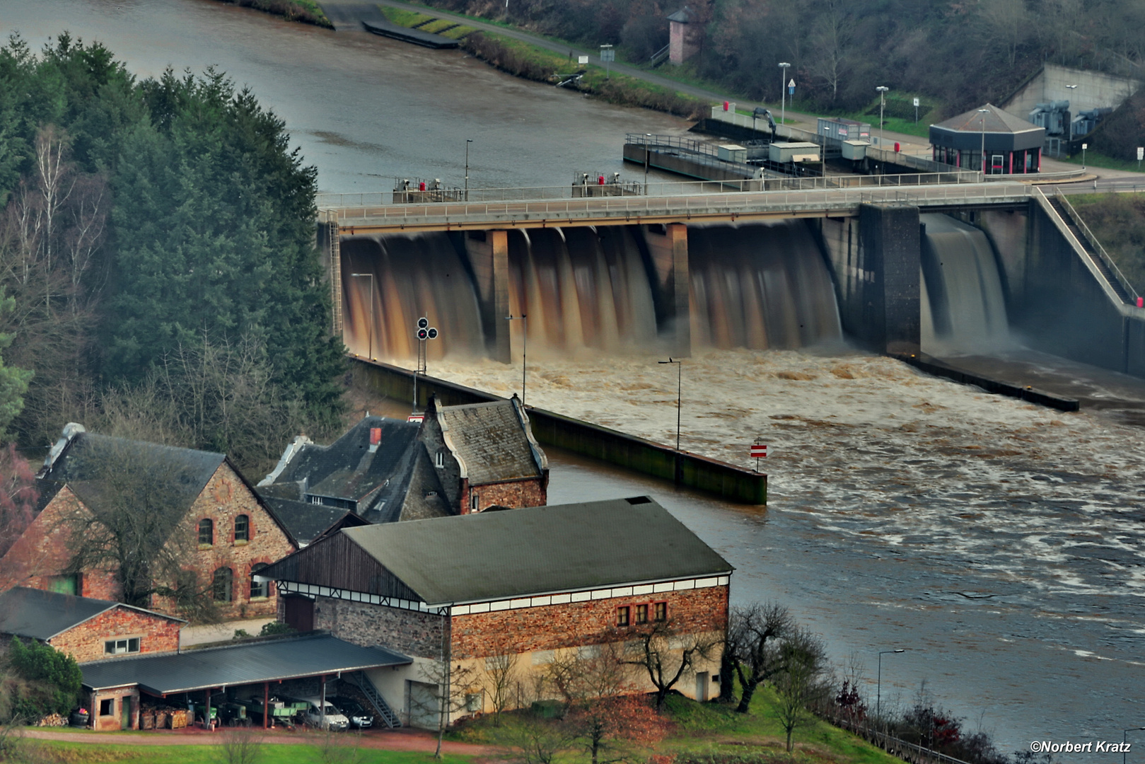 Staustufe Serrig / Taben-Rodt 29.12.2012