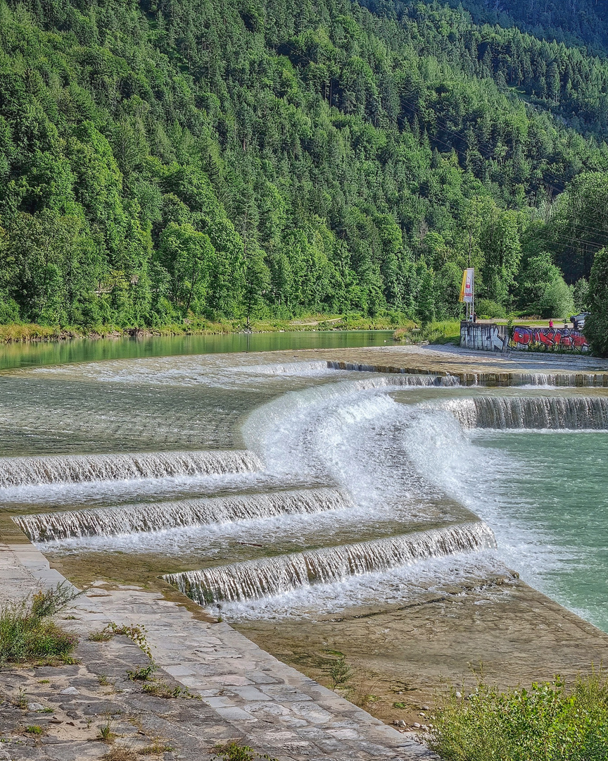 Staustufen bei Bad Reichenhall, Bayern