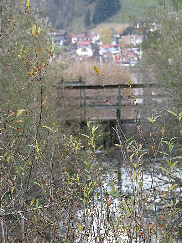 Stauwehr am Hopfensee Herbst 2011