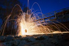 Stauwehr mit Steel Wool