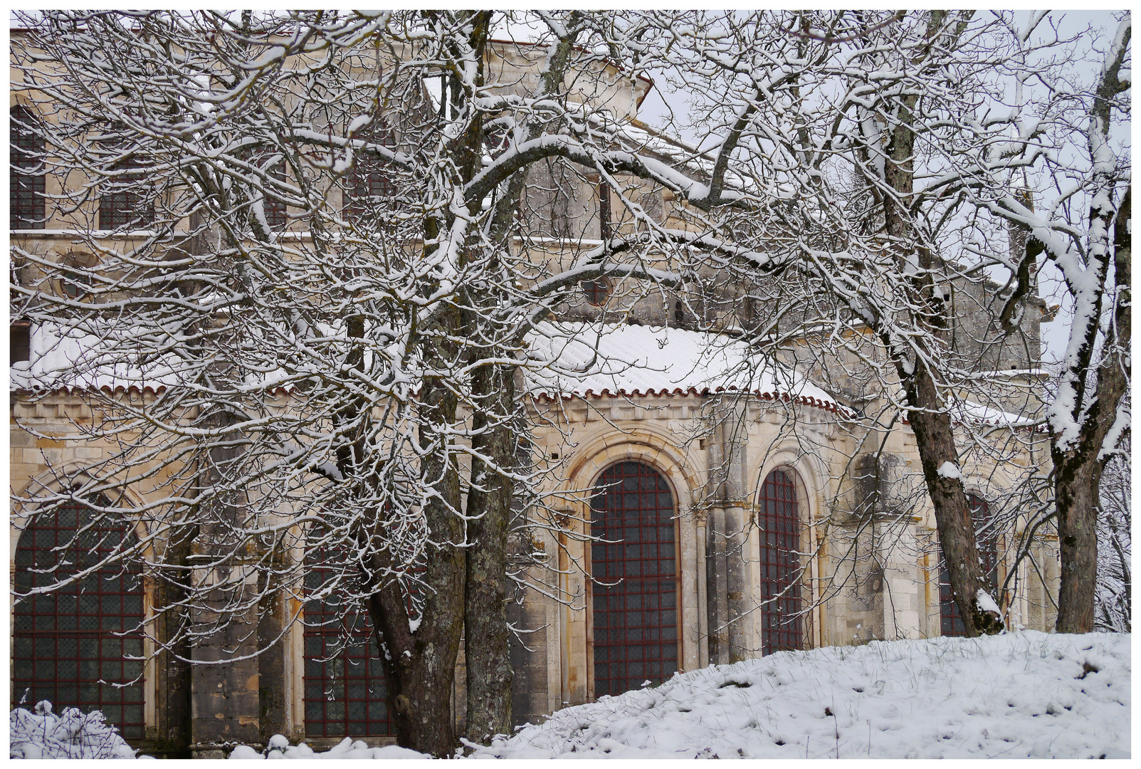 Ste. Madeleine im Schnee