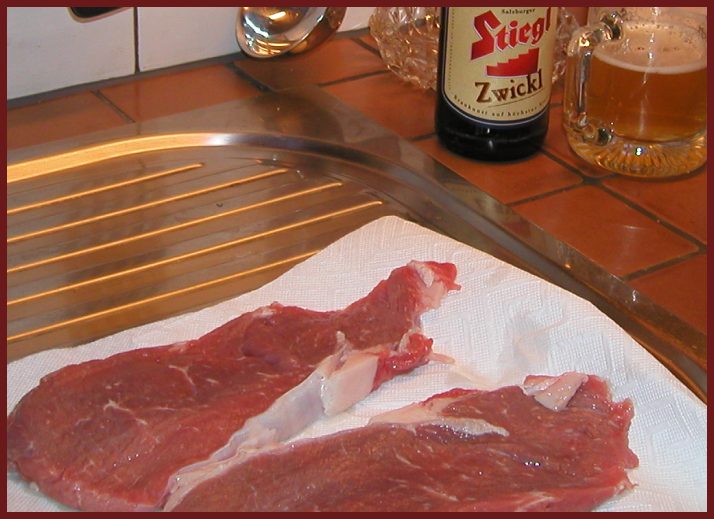 Steaks und Bier