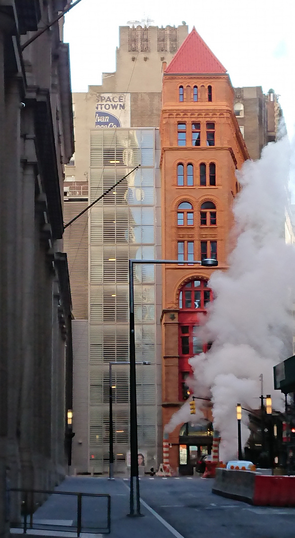 Steam in the Street Financial District