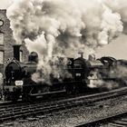 Steam special leaving Keighley on the KWVR.