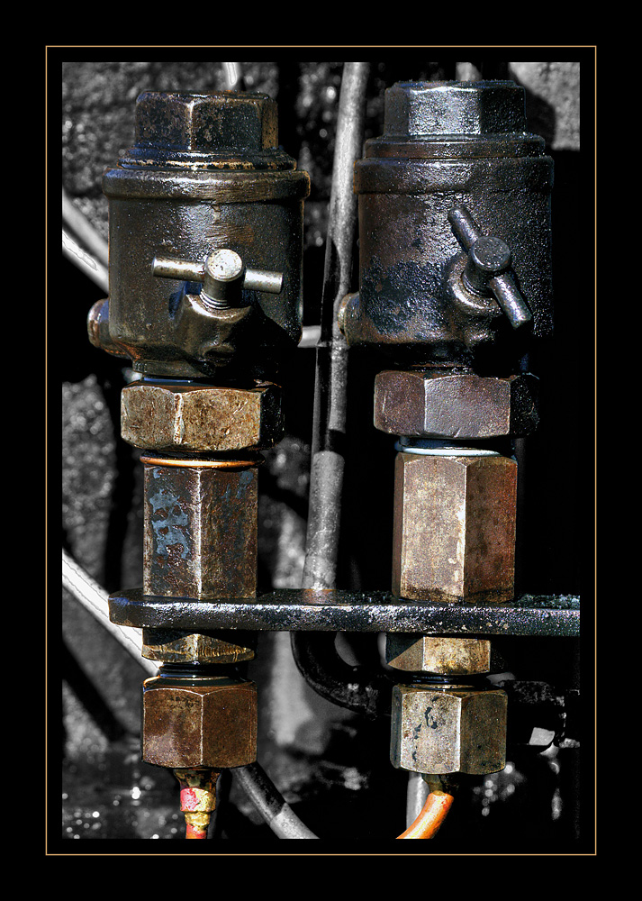Steam valve of an old loco