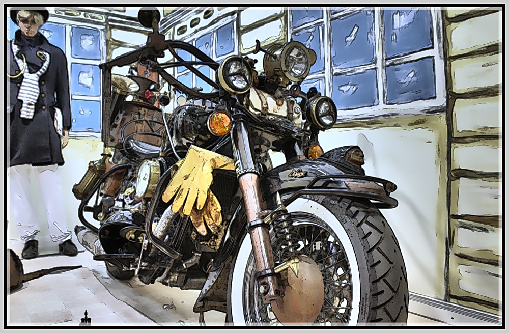 Steampunk Ausstellung Itzehoe - Motorrad