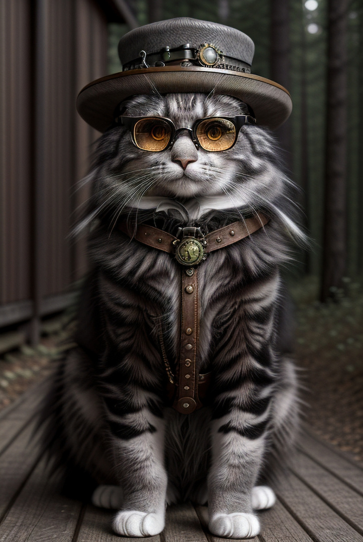 Steampunk Cat 1