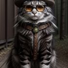 Steampunk Cat 1