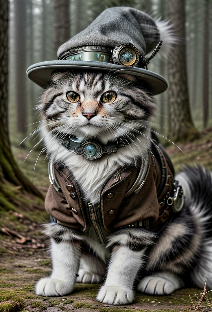 Steampunk Cat 2