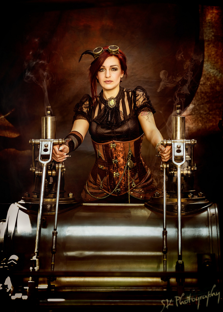  Steampunk- Dampfmaschine 1 